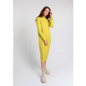 Pisonero Long Knit Wool Blend Dress - Size XS